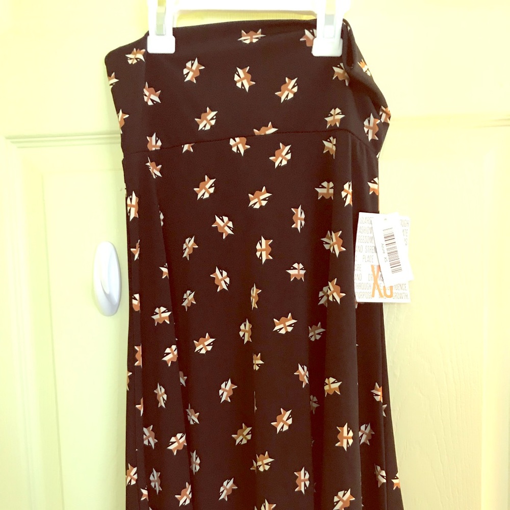 Lularoe Raccoon Azure Skirt Size XS